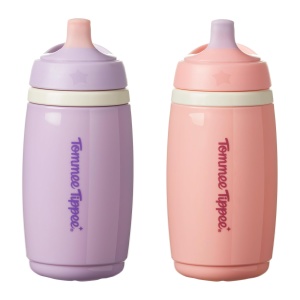 Tommee Tippee Set 2 Canute Izolate 266 ml Antiscurgere Roz si Violet