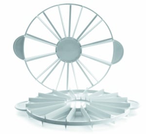 Tortenteiler IBILI 732800 26 cm Alb pentru 1416 portii din plastic