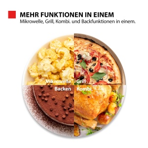 Toshiba MW3-AG25PFI(MG) Cuptoare cu microunde cu gratar 25L Cuptor cu microunde 3 in 1 cu invertor de origine 900W Chef Defrost Microwave Grill Combi 10 Niveluri de putere 7 Programe automate Curatare usoara Gri - Img 6