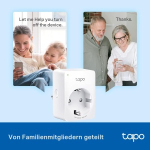 TP-Link Tapo Smart Wi-Fi Socket Tapo P110 cu control al consumului de energie, Smart Home Alexa Socket, Functioneaza cu Alexa, Google Home, Control vocal, Acces de la distanta, Nu este necesar Hub, Mini - Img 7