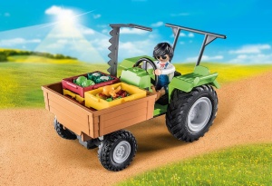 Tractor cu remorca PLAYMOBIL 71249, verde, 42 piese, pentru copii de la 4 ani - Img 8