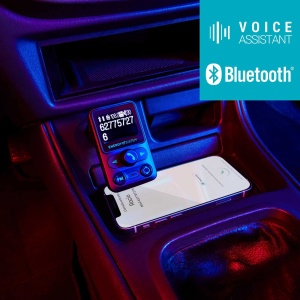 Transmitator auto Energy Sistem FM Xtra (Transmitator FM pentru ascultarea muzicii in masina, LCD de 1.4", Bluetooth(r), microSD, Folder Navigation, USB-MP3, Control vocal) - Negru - Img 5