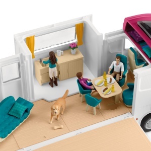 Transportor de cai Schleich Horse Club 42619, 227 piese, cu piscina - Img 9