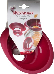 Trichter pentru conserve Westmark, set 2 piese, plastic, rosu, 4.27.5 cm - Img 10