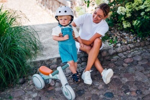 Tricicleta MoMi Tedi, pentru copii, max. 25 kg, cadru metalic usor, roti din plastic - Img 2