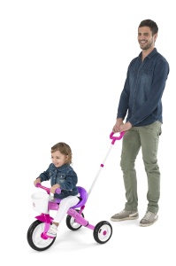 Tricicleta pentru copii Chicco U-GO 2in1 tricicleta pentru fete si baieti cu maner reglabil pe inaltime centura de siguranta si cos de depozitare max  - Img 3