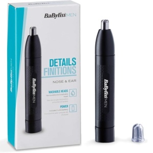 Trimmer BaByliss E650E Nas si Urechi Sistem 2 Lame Negru