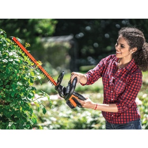 Trimmer de gard viu fara fir WORX WG261E.9 - Trimmer de gard viu si arbusti cu lungime lama de 44 cm - Distanta dintilor de 16 mm - Ideal pentru garduri vii inalte - Usor si compact - Compatibil PowerShare - Fara baterie si incarcator - Img 8