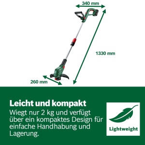 Trimmer de gazon Bosch UniversalGrassCut 18V-26-500, 26 cm, 2 kg - Img 6