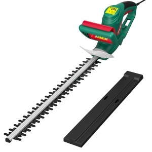 Trimmer electric pentru gard viu HYCHIKA 550W, lama 45 cm, distanta dinti 18 mm, sistem siguranta