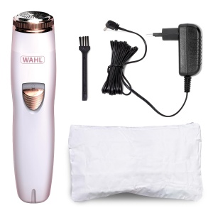 Trimmer facial pentru femei Wahl, design compact, rosu, acumulator