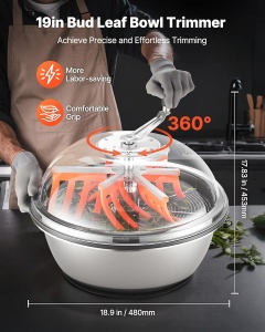 Trimmer manual pentru plante VEVOR V-BT-PS-19, 48 cm, cu lame din otel inoxidabil - Img 2