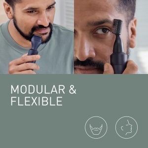 Trimmer multifunctional Panasonic ER-CDT1-A301, 3 atasamente, rezistent la apa, negru - Img 2