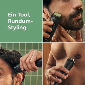 Trimmer multifunctional Philips Multigroom Seria 3000 MG394615 9 accesorii Lame auto-ascutite Autonomie 90 min - Img 2