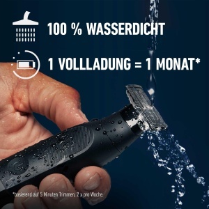 Trimmer pentru barba King C. Gillette Style Master, kabellos, waterproof, 4 kammaufsaetze - Img 5