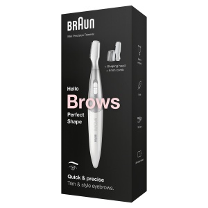 Trimmer pentru sprancene Braun FG1106, compact, cu 3 capete de taiere - Img 6