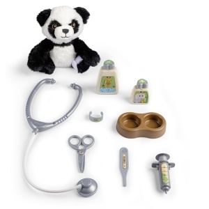 Trolley Veterinar Smoby cu Panda Plush, 2-in-1, 31 x 32,1 x 55,2 cm - Img 3