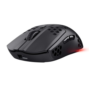 Trust Gaming GXT 929 Helox Wireless Gaming Mouse, Ultralight Mouse 75g, 80h Utilizare continua, Receptor Micro USB 2.4GHz, DPI reglabil (800-4800), 6 butoane programabile, Gaming PC MMO - Negru - Img 9