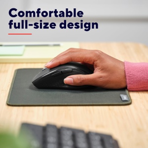 Trust Sura Mouse Wireless pentru laptop/PC/Mac, 800-1200 DPI, 6 butoane, raza de actiune wireless de 10 metri, senzor optic, micro receptor USB, mouse wireless pentru dreptaci, Windows Dell MacBook, negru - Img 3