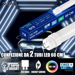 Tuburi LED V-TAC T8 G13, 60 cm, 9W, 850 Lumen, Warmwei 3000K - Img 3