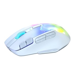 Turtle Beach Kone XP Air - Mouse pentru jocuri RGB wireless, personalizabil si ergonomic, Bluetooth, senzor optic 19K DPI, baterie de pana la 100 de ore si statie de incarcare - alb - Img 12