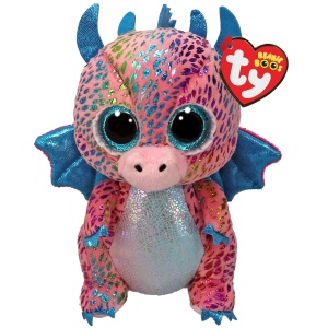 TY Flint Dragon Beanie Boo Regular - Squishy Beanie Baby Soft Plush Toys - Plus plus de colectie