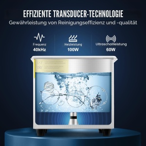 Ultrasunete Curatator VEVOR 1.3L din Otel Inoxidabil, 60W, Digital - Img 3