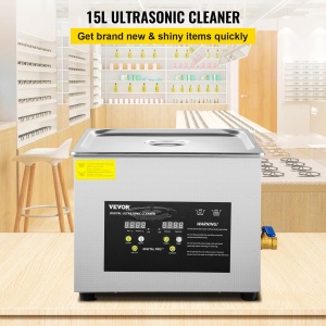 Ultrasunete Curatator VEVOR 15 L, 600 W, 360 W, cu Timer Digital - Img 2