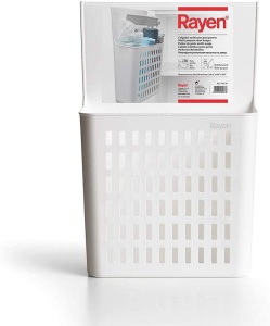 Umeras multifunctional Rayen pentru usi de dulap, alb, 36x24x10 cm