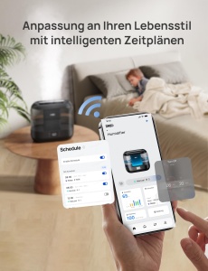 Umidificator inteligent Dreo 4L cu difuzor de uleiuri esentiale functie silentioasa si control prin aplicatie - Img 8
