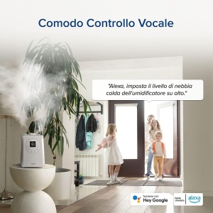 Umidificator LEVOIT, ceata calda/rece Smart 6L cu umplere superioara cu control Alexa/APP, mod de repaus, cronometru 1-12 ore , Umidificator cu aromoterapie pentru dormitoare, camere pentru copii, plante de pana la 40-70 m2 - Img 5