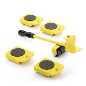 Unealta de ridicat si transport InnovaGoods Hebe, 200 kg, ergonomica, galben-negru