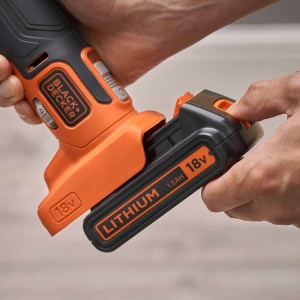 Unelte Oscilante 18V Black and Decker, Viteza Variabila 8000-18000 opm, 18 Accesorii - Img 2