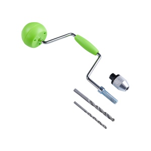 Unelte pentru copii HABA Terra Kids - Set de lucru din lemn, 2 burghie, ergonomic