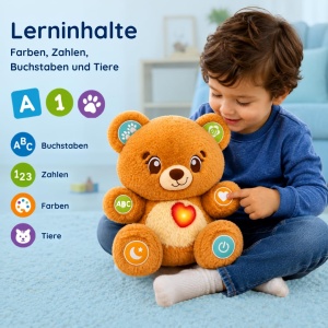 Ursulet interactiv VTech Baby Spielspa-Barchen, personalizabil, 150 melodii - Img 7