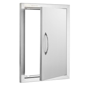 Usa de acces pentru exterior VEVOR, 407 x 559 x 46 mm, din otel inoxidabil, cu maner ergonomic - Img 9