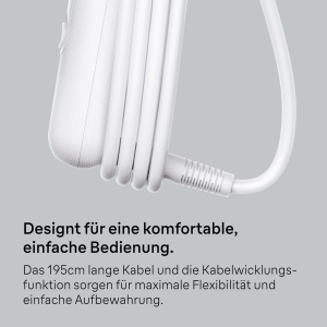 Uscator de par Braun HD2.1, uscator de par usor cu duza, 2100W cu 3 setari de temperatura si 2 viteze, finisaj lucios premium in alb, frumusete, confort si durabilitate, BRHD210E - Img 5