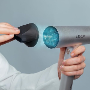 Uscator de par Cecotec cu motor digital Bamba IoniCare RockStar Aluminum. 2000W, 105.000 rpm, tehnologie ionica, 3 viteze si 4 temperaturi, inclusiv duza de precizie. - Img 8