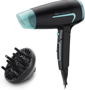 Uscator de par compact Ufesa TripDry 1600W 2 viteze pliabil cu difuzor