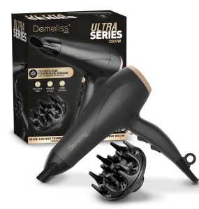 Uscator de par Demeliss Saint Alge 2200 W 2 viteze, 3 temperaturi, tehnologie turmalin