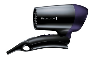 Uscator de par Remington [ultra mic si pliabil] On The Go (1400 W, reglare a tensiunii la nivel mondial 120/220-240V, duza de coafare, 2 viteze combinate de incalzire si suflanta) Uscator de par de calatorie D2400 - Img 2