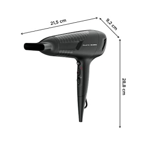 Uscator de par uscat Rowenta x Karl Lagerfeld CV581L Studio, tehnologie Effiwatt de economisire a energiei, 6 setari de viteza/temperatura, control termic, concentrator, treapta cu aer rece, negru/rosu - Img 2