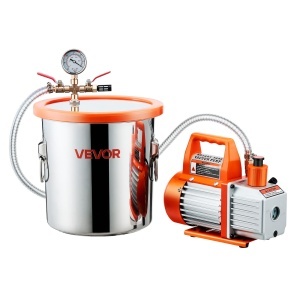 Vakuum Camera VEVOR VP125, 11,36 L, 99 Lmin, Inox, Cu Pompa - Img 9
