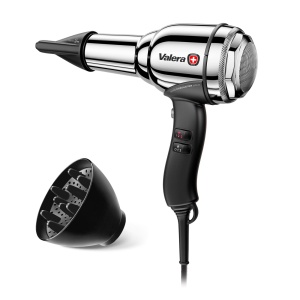 Valera, Swiss Steel Master Light, uscator de par profesional din otel cromat, uscator de par usor cu motor puternic, 3 niveluri de temperatura, generator de ioni, 2100 W, Swiss Made