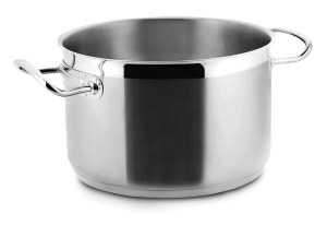 Vas de gatit Lacor Eco-Chef 24 cm, inox, cu capac, 24x15 cm