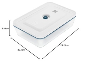 Vas vacuum ZWILLING Fresh Save 28L Borosilicat cu capac BPA-free - Img 8