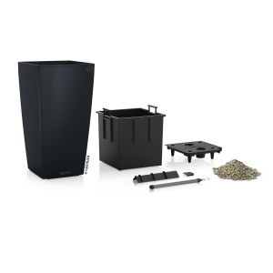 Vaza Lechuza Cubico Color 40, Schiefergrau, 31L, cu Sistem de Udat - Img 2