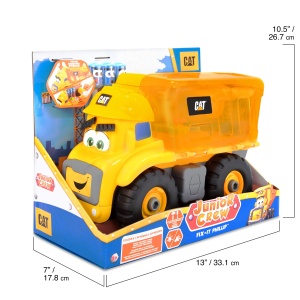 Vehicul de jucarie Caterpillar FIX-IT PHILIP, 30 cm, alb, cu unelte magnetice - Img 2