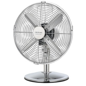 Ventilator Cecotec EnergySilence 620 RetroDesk 40W Oscilatie Crom