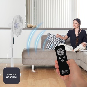 Ventilator cu picior BLACKDECKER BXEFP30E 30W 24 viteze moduri multiple timer 15h oscilatie automata - Img 6